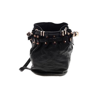 Alexander Wang Leather Bucket Bag: Black Solid Bags