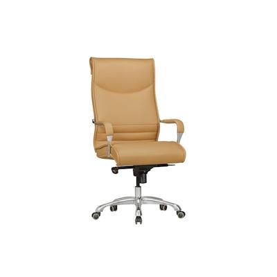 FineBuy Bürostuhl BIGBOSS Kunstleder Caramel Chefsessel ergonomisch Drehstuhl 150 kg XXL Image