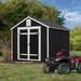 Handy Home Greenbriar 8 ft. W x 10 ft. D Wood Storage Shed w/ Floor in Black/Brown | 120 H x 96 W x 120 D in | Wayfair 19529-7