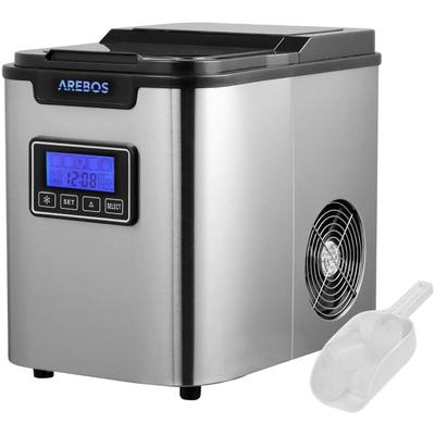 Eisw�rfelmaschine Ice Cube Maker 12 kg / 24 h 10-15 Minuten Produktionszeit 3 Eisw�rfel-Gr��en 2,2