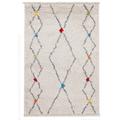 Tapis shaggy style berbère multicolore 200x300 cm