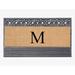 A1HC First Impression Rubber and Coir Rosewood 24" X 36", Heavy Duty Outdoor Monogrammed Doormat