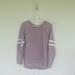 American Eagle Outfitters Tops | American Eagle Purple Crewneck Sweatshirt | Color: Purple/White | Size: M