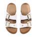 Women's FOCO New Orleans Saints Double-Buckle Sandals