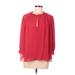 Akris Punto 3/4 Sleeve Blouse: Red Tops - Women's Size 6