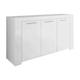 Buffet 3 portes effet bois blanc