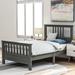 Modern MDF Panel Wood Frame Platform Bed with Headboard and Footboard, Full Size