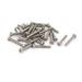 M3x20mm 304 Stainless Steel Button Head Torx Screws Fasteners 30pcs - Silver Tone