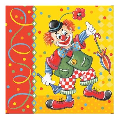 Servietten »Clown«, Papstar, 33x33 cm