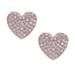 Kate Spade Jewelry | Kate Spade Yours Truly Crystal Heart Earrings | Color: Gold/Pink | Size: Os