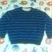 Polo By Ralph Lauren Shirts | 90s Ralph Lauren Polo Vintage Striped Sweatshirt | Color: Black/Blue | Size: Xl