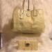 Coach Bags | Euc Coach E1182-F15658 Signature C Cream Color Kiss Lock Handbag And Wallet Set | Color: Cream/Silver | Size: Os