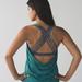 Lululemon Athletica Tops | Lululemon Wild Tank Heathered Forage Teal / Dramatic Static White Black 2 | Color: Blue/Green | Size: 2