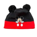 Disney Accessories | Disney Parks Mickey Mouse Ears Fleece Hat | Color: Black/Red | Size: One Size