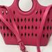 Free People Bags | Free People Hot Pink Summery Lined Basket Style Purse So Cute! | Color: Pink/Silver | Size: 11” High By 15” Wide