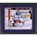 Henrik Lundqvist New York Rangers Autographed Framed 16" x 20" Stick Save Photograph - Suede Matting