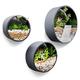 JonesHouseDeco 3 Sets Metal Round Wall Planter Hanging Wall Vase Flower Pot for Indoor Decor Home Supplies for Planting Cactus, Succulent,Moss Dark Gray 10cm Thick