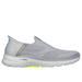 Skechers Men's Slip-ins: GO WALK 6 - Easy On Sneaker | Size 10.0 | Gray | Textile/Synthetic | Machine Washable