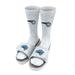 Men's ISlide White Orlando Magic Team Logo Speckle Socks & Slide Sandals Bundle