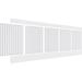 Ekena Millwork Beadboard PVC Wainscot Paneling Kit Metal | 32 H x 94.5 W x 0.625 D in | Wayfair WPK32X94BBD