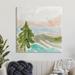 Stupell Industries Tree Forest Landscape Abstract Lake Mountain Range Canvas in White | 36 H x 36 W x 1.5 D in | Wayfair ae-529_cn_36x36