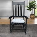 Red Barrel Studio® Rocking Chair Wood/Solid Wood in Black | 46.52 H x 26 W x 33.5 D in | Wayfair C09528C79DC847B38F0C4CA6532D2DED