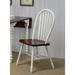 One Allium Way® Azizi Solid Wood Windsor Back Side Chair Wood in White | 38 H x 20 W x 19.5 D in | Wayfair 79E6B65D4C3D4B24BBB606F172D55828