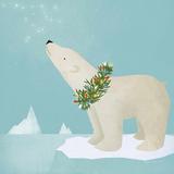 The Holiday Aisle® Holiday Polar Bear - Wrapped Canvas Painting Canvas, Cotton | 30 H x 30 W x 1.25 D in | Wayfair B7D0EEA8899E4CB89BA04356D20FA3B5