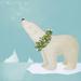 The Holiday Aisle® Holiday Polar Bear - Wrapped Canvas Painting Canvas | 30 H x 30 W x 1.25 D in | Wayfair B7D0EEA8899E4CB89BA04356D20FA3B5
