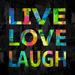 Trinx Live Laugh Love Rainbow Canvas | 12 H x 12 W x 1.25 D in | Wayfair 05F9429E61F44301AE3FC3AB4192B5A0