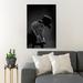 Everly Quinn Grayscale Photography Of Woman Sitting On A Stool Leaning Backwards - 1 Piece Rectangle Graphic Art Print On Wrapped Canvas Canvas | Wayfair