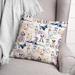 East Urban Home Dog Flowers Square Pillow Cover & Insert Polyester/Polyfill blend | 20 H x 20 W x 1.5 D in | Wayfair