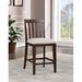 Red Barrel Studio® Carnside 25" Counter Stool Wood/Upholstered in Brown | 39.75 H x 19.75 W x 22.25 D in | Wayfair 72B5D62B921D45D5811AA7C4D8B6D290