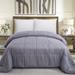 Luxury Embossed Microfiber Down Alternative Grey Comforter