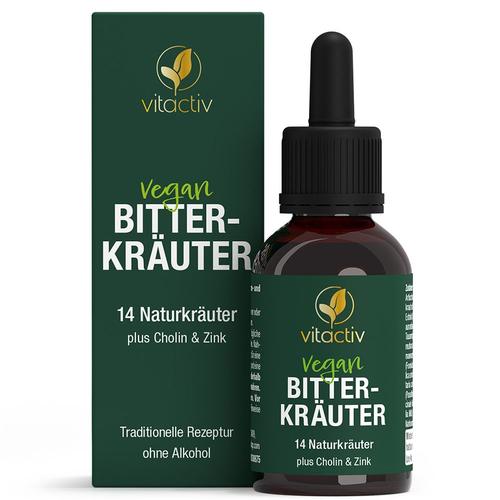 Vitactiv Bitterkräuter Tropfen ohne Alkohol 50 ml