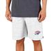 Men's Concepts Sport White/Charcoal Oklahoma City Thunder Throttle Knit Jam Shorts