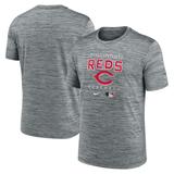 Men's Nike Charcoal Cincinnati Reds Authentic Collection Velocity Practice Performance T-Shirt