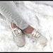 Kate Spade Shoes | Kate Spade + Keds Sz 6.5 Cream Glitter Satin Laces | Color: Cream | Size: 6.5