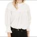 Free People Tops | Free People Mila Smocked Yoke Tunic Top In Ivory | Color: Cream/White | Size: L