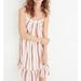 Madewell Dresses | Madewell Sleeveless Tiered Hem Red Striped Dress | Color: Cream/Red | Size: Xs