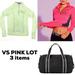 Pink Victoria's Secret Sweaters | 3pack Victoria’s Secret Pink Lot ! Two Yoga Quarter Zip And Gym Duffle | Color: Black/Green/Pink | Size: S