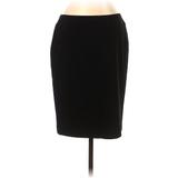 Nine West Casual Pencil Skirt Knee Length: Black Solid Bottoms - Women's Size 10