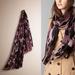 Burberry Accessories | New Burberry Lightweight Check Print Purple Silk Scarf | Color: Pink/Purple | Size: Os