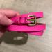 J. Crew Accessories | J Crew Neon Pink Skinny Belt | Color: Pink | Size: S