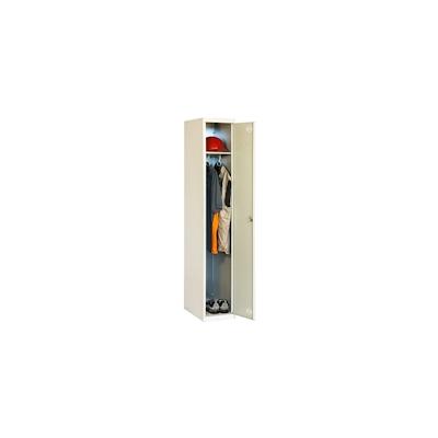 SimonRack Spind Simonlocker Single grau 30 |180x30x50 cm | 1 Abteil mit 1 Fach | Hebelschloss | Metallspind Kleiderspind Garderobenspind Image