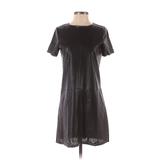 Zara Basic Casual Dress - A-Line: Black Print Dresses - Women's Size X-Small