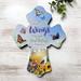 Glow Decor Wooden Cross - Under His Wings in Blue/Indigo/Yellow | 8 H x 6 W x 1 D in | Wayfair A2102