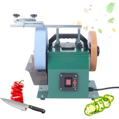 Lomana Water-Cooled Grinder Electric Knife Sharpener Low Speed Grinding Machine, Leather in Green | 18.31 H x 12.44 W x 9.45 D in | Wayfair JC754