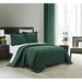 Latitude Run® Microfiber 3 Piece Quilt Set Polyester/Polyfill/Microfiber in Green | King Quilt + 2 Standard Shams | Wayfair