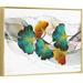 Rosdorf Park Flowers - Floater Frame Print Set on Canvas in Green/Orange/White | 12 H x 16 W x 1.6 D in | Wayfair 4D2F9E41F0044906AB6B9EBEFBADBEB3